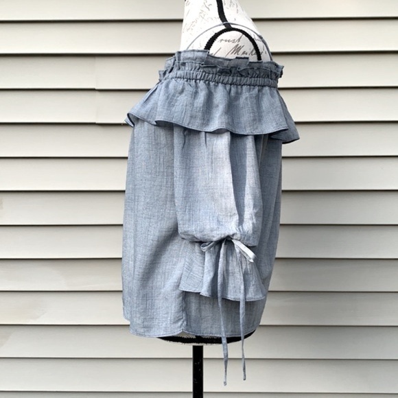 Lucky Brand Off The Shoulder Ruffle Top - Picture 8 of 11